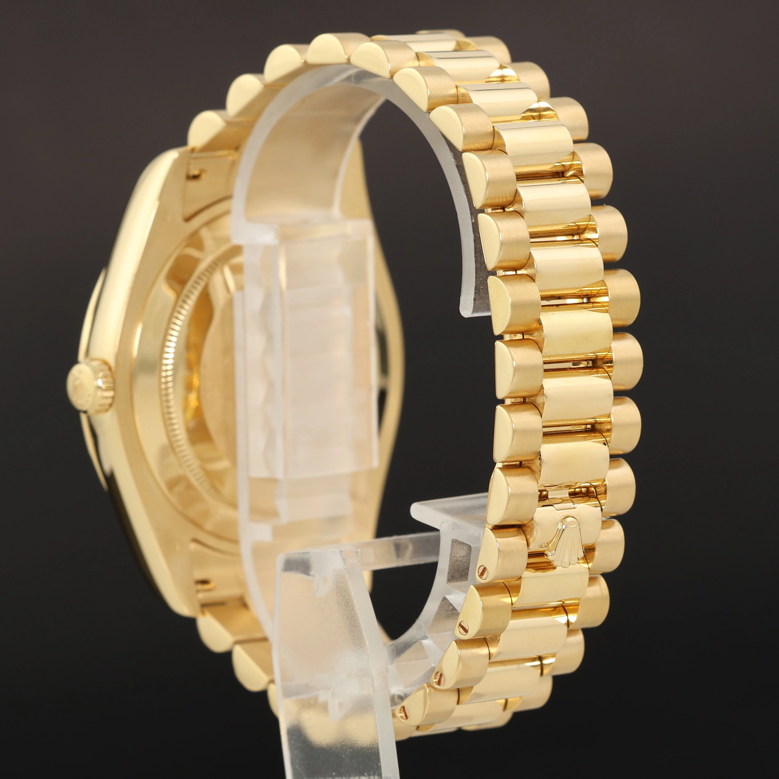 2025 RSC PAPERS Rolex Day Date II President Yellow Gold White Dial 41mm 218238 Watch