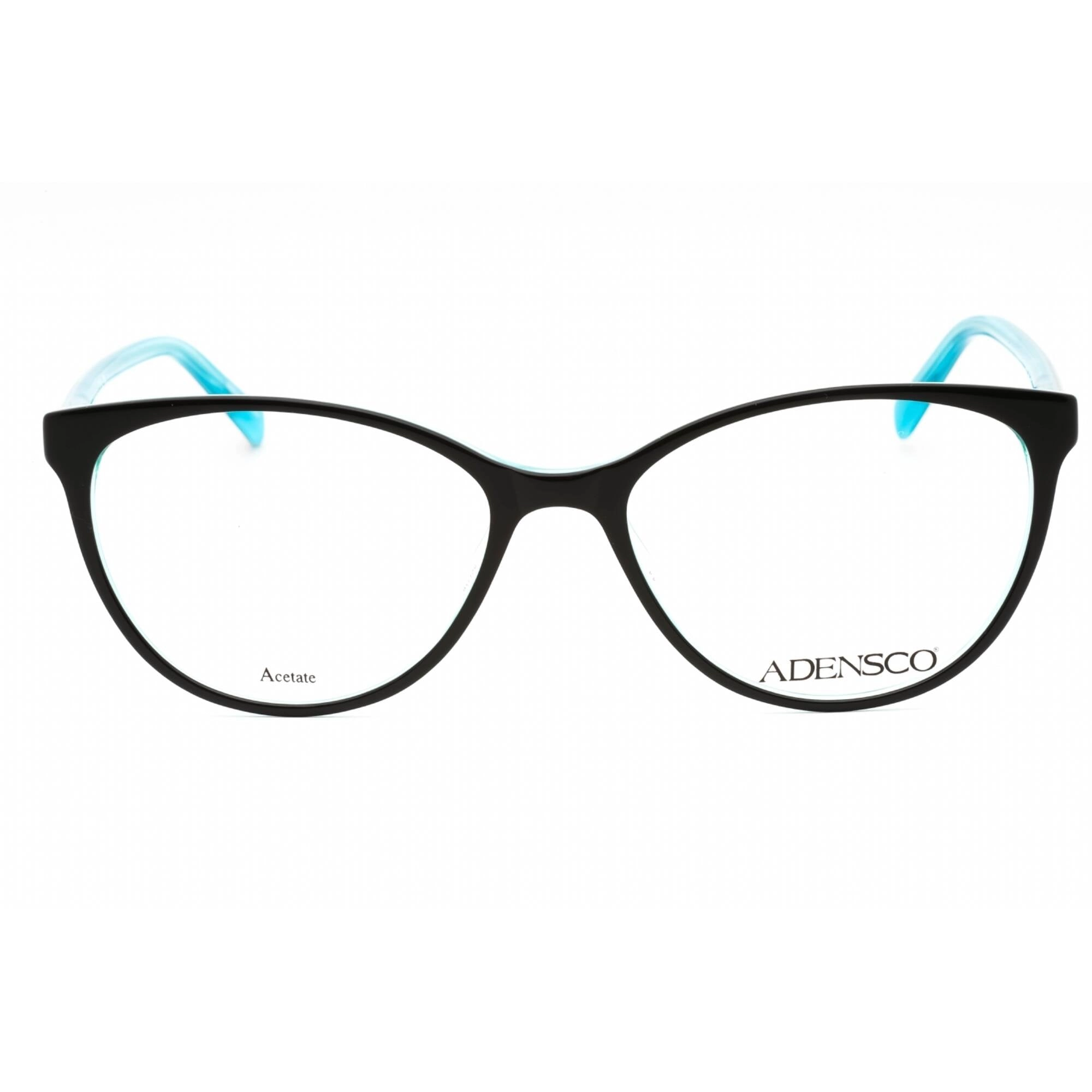 Adensco Women's Eyeglasses - Black Turquoise Plastic Cat Eye Frame | AD 234 0EL9 00