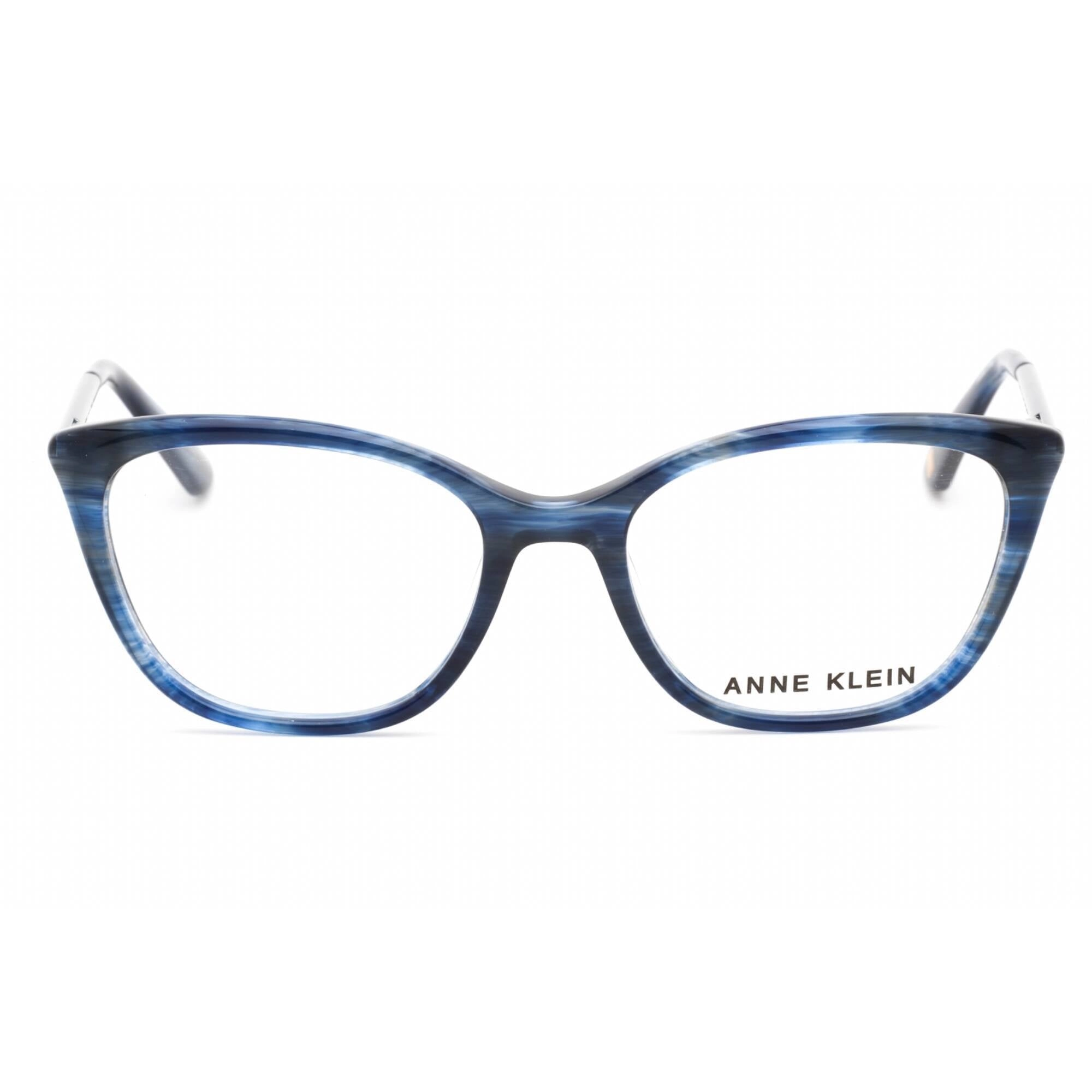 Anne Klein Women's Eyeglasses - Blue Horn Cat Eye Full Rim Frame, 51 mm | AK5084 400