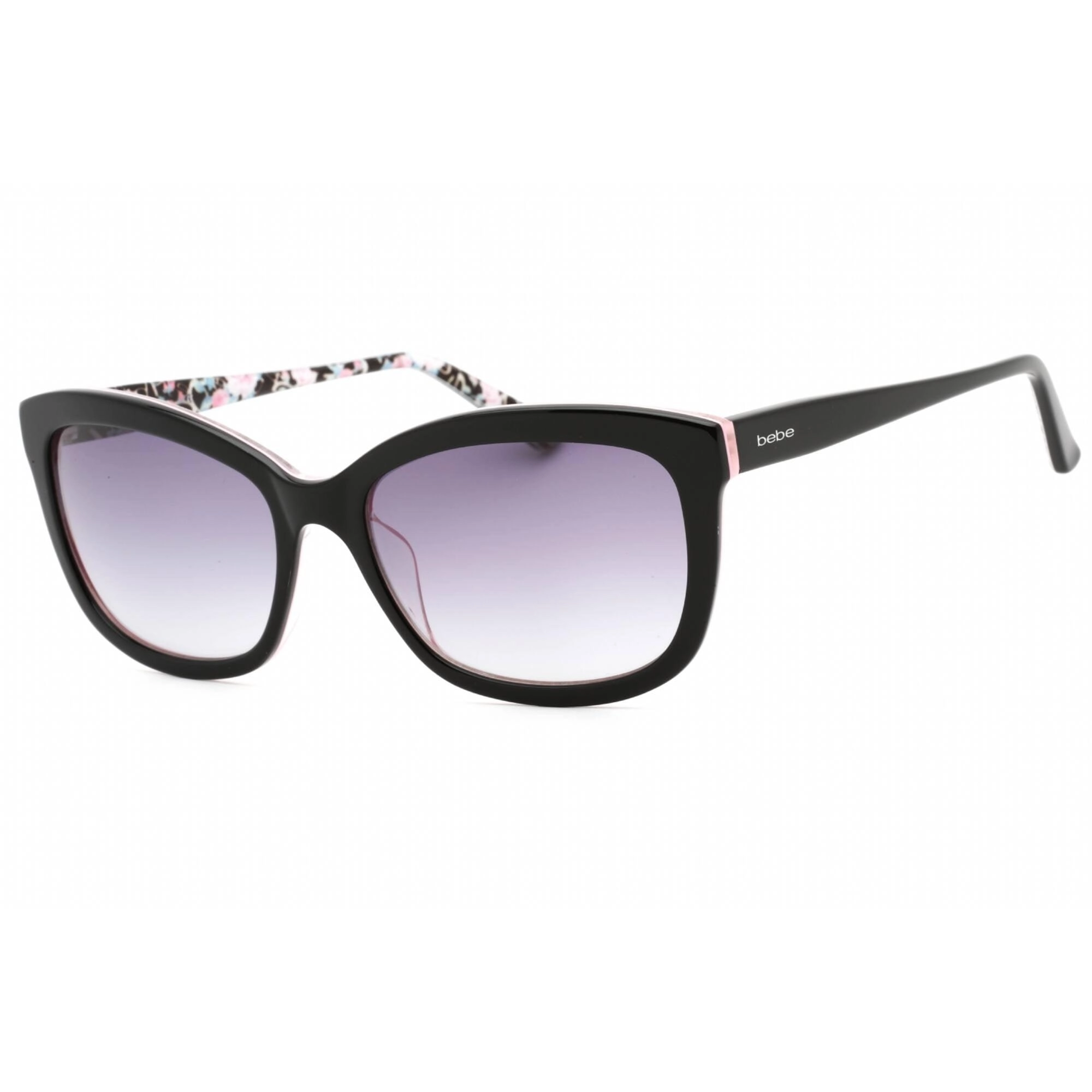Bebe Women's Sunglasses - Jet Full Rim Rectangular Fixed Nose Pads Frame | BB7228 001