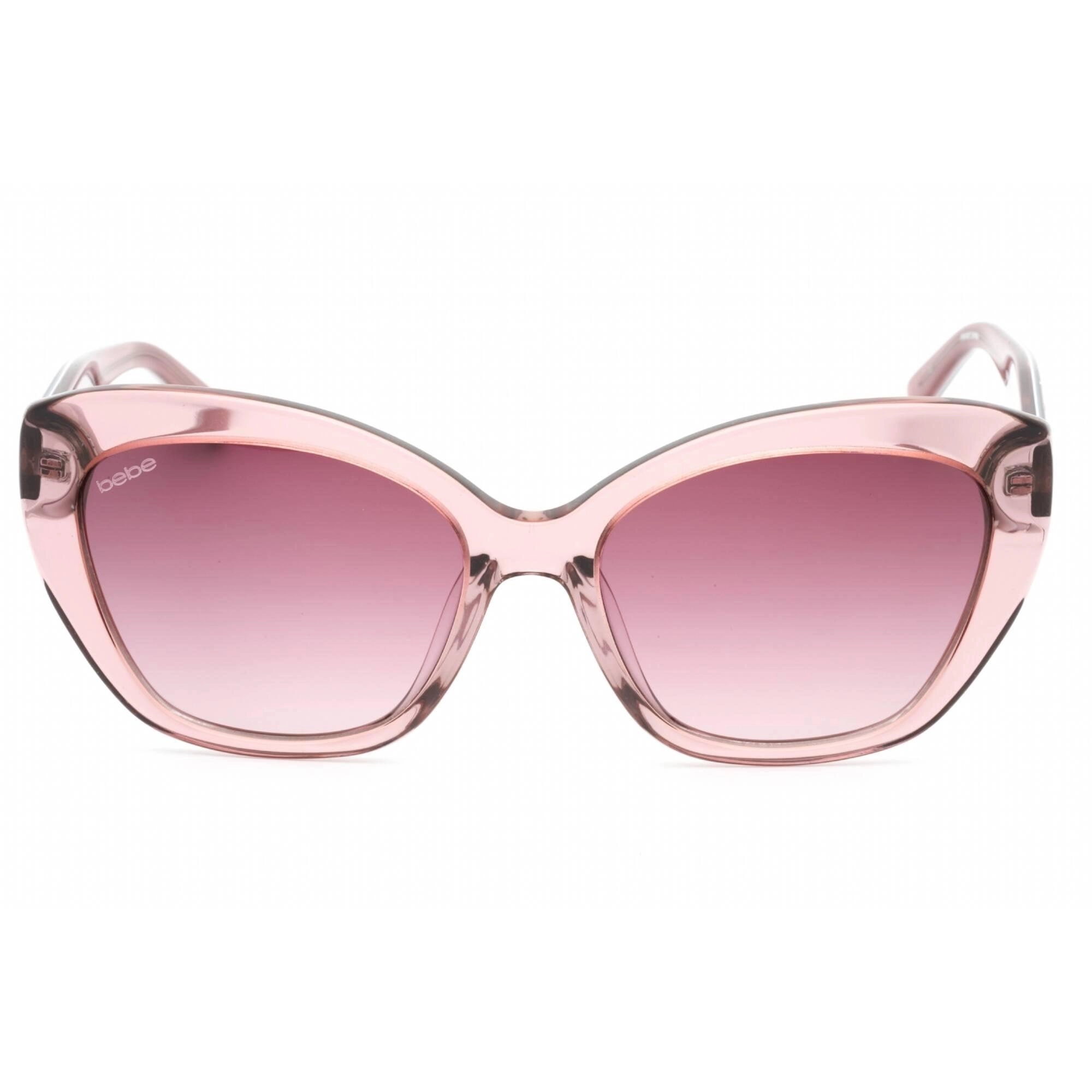Bebe Women's Sunglasses - Rose Crystal Acetate Full Rim Cat Eye Frame | BB7203 600