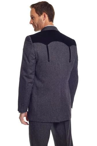 Circle S Mens Charcoal Polyester Boise Sportcoat Jacket Blazer 52 LX