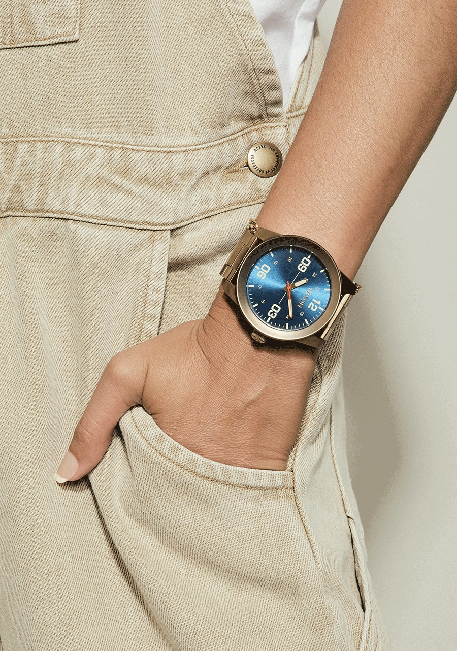 Corporal Stainless Steel - Desert Gold / Arles Blue