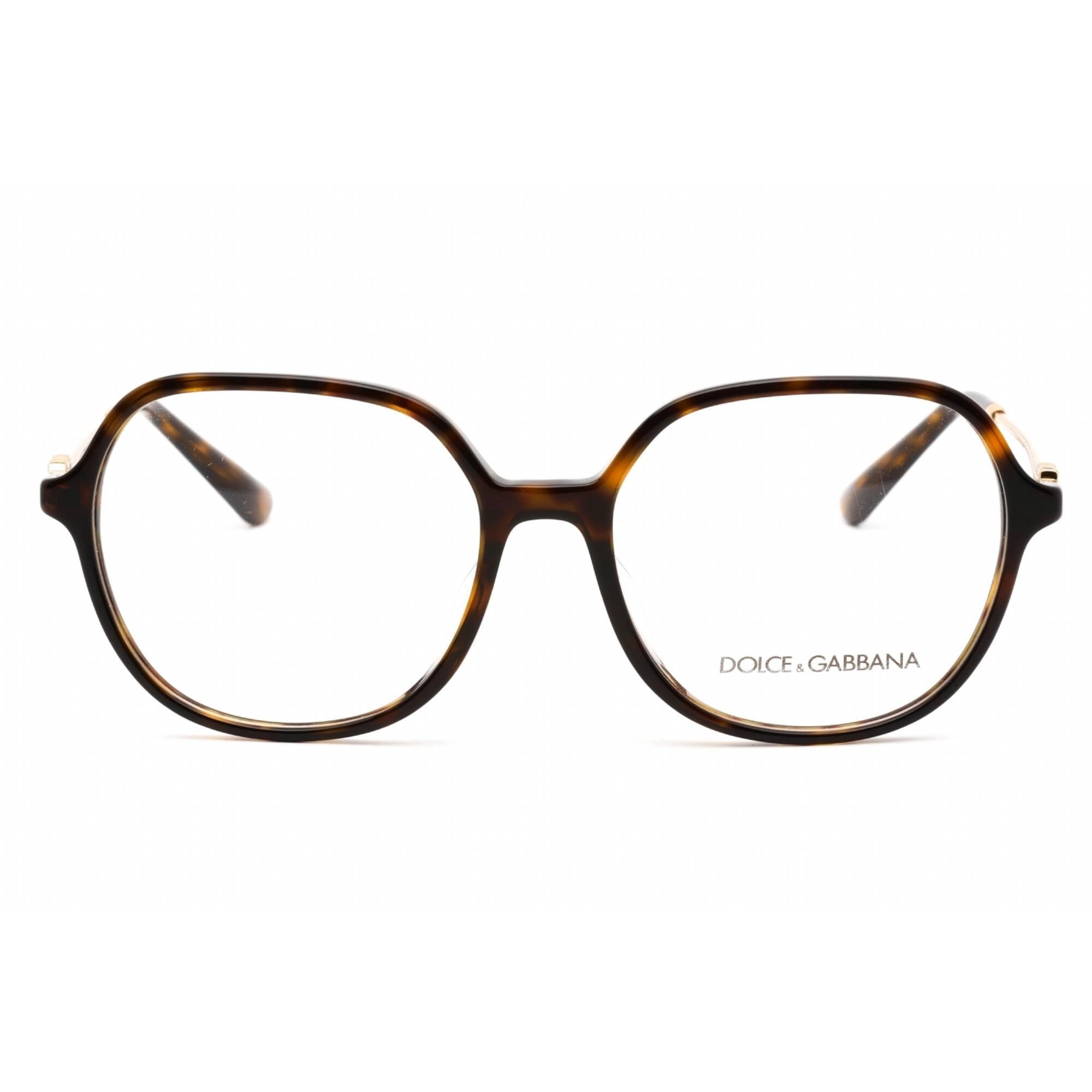 Dolce & Gabbana Women's Eyeglasses - Full Rim Havana Round Shape Frame | 0DG3364F 502