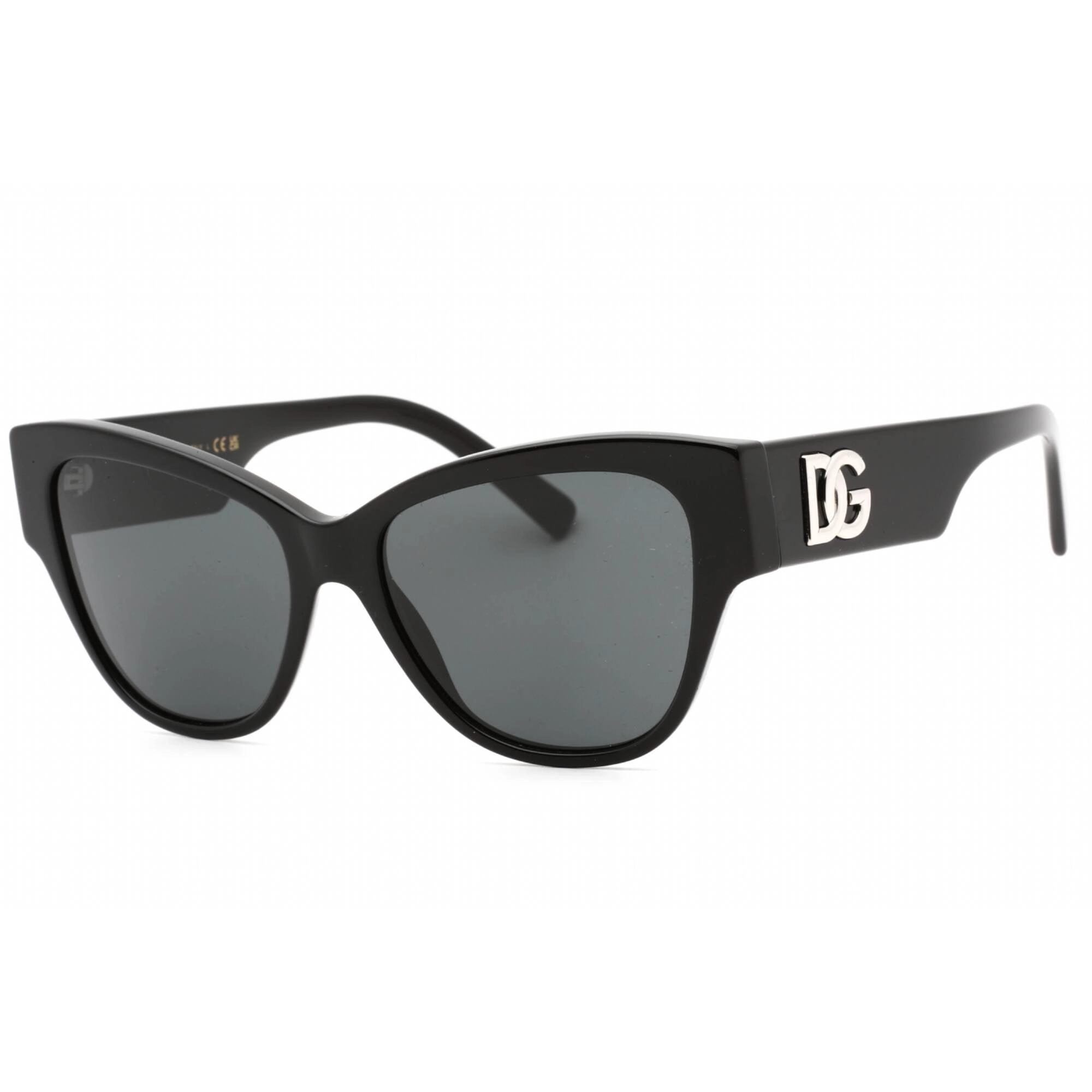 Dolce & Gabbana Women's Sunglasses - Black Plastic Rectangular Frame | 0Dg4449 501/87