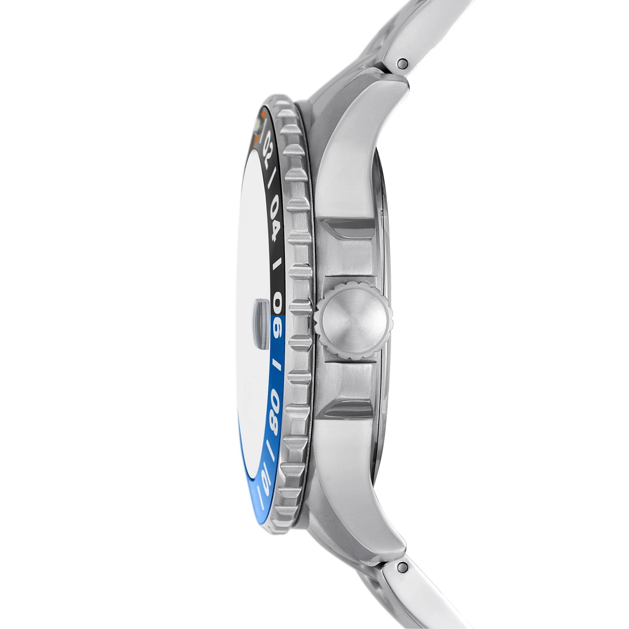 Fossil Blue GMT Stainless Steel Watch