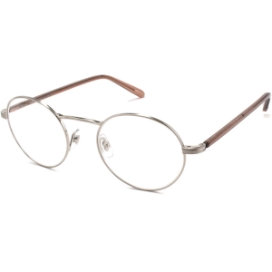 Garrett Leight Women's Eyeglasses - Brushed Silver-Desert Rose Frame | PENMAR BS-DER