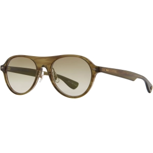 Garrett Leight Women's Sunglasses - Olive Tortoise Aviator Full Rim | ECKHART OT/OG