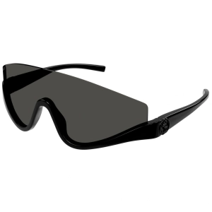 Gucci Women's Sunglasses - Black Plastic Half Rim Shield Shape Frame | GG1650S 001