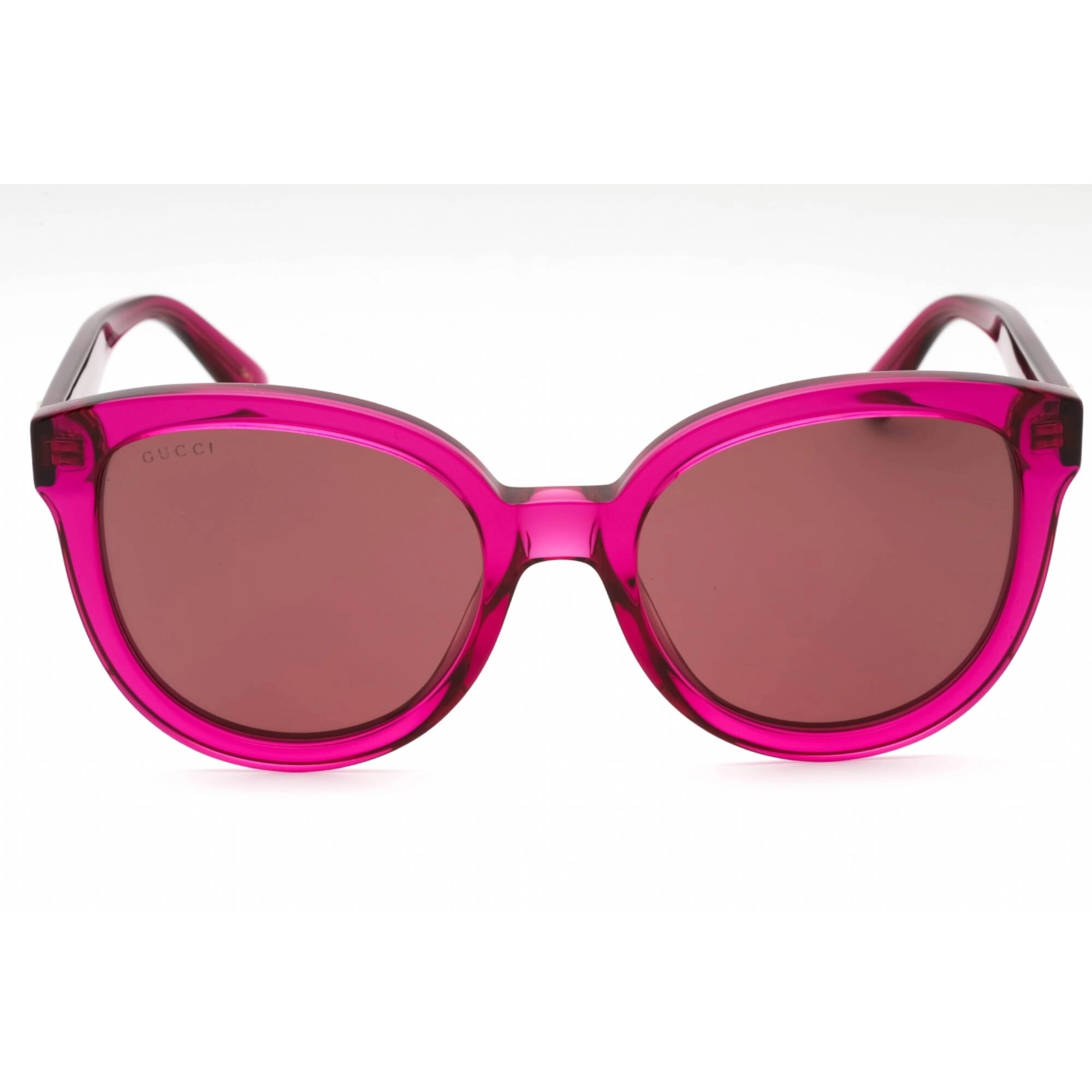 Gucci Women's Sunglasses - Pink Plastic Cat Eye Shape Frame Brown Lens | GG1315S 004