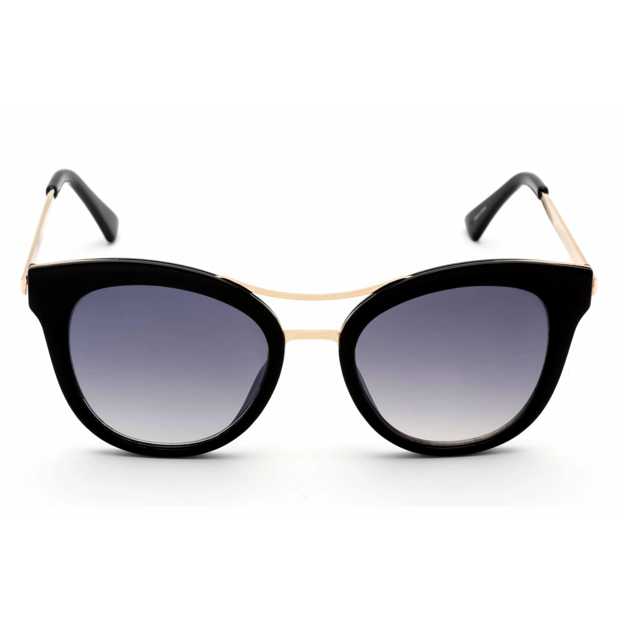 Guess Factory Women's Sunglasses - Shiny Black Frame Smoke Mirror Lens | GF0304 01C