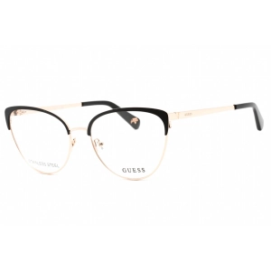 Guess Women's Eyeglasses - Full Rim Black/Other Metal Cat Eye Shaped | GU5217 005