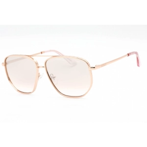 Guess Women's Sunglasses - Shiny Rose Gold Metal Full Rim Frame | GU7635 28U