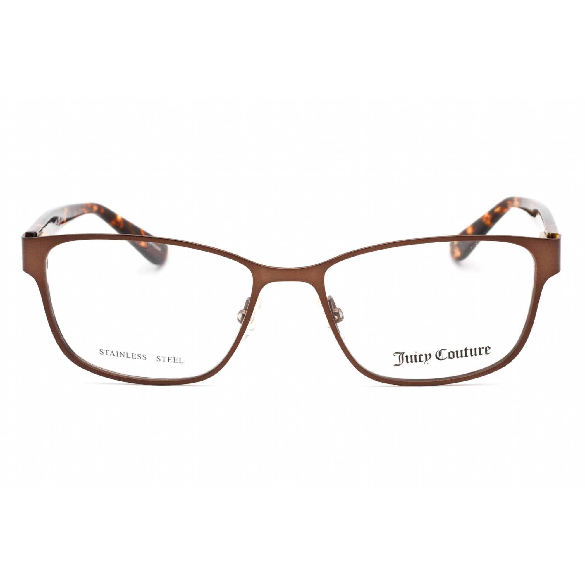 Juicy Couture Women's Eyeglasses - Matte Brown Rectangular Frame | JU 210 04IN 00