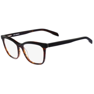 Karl Lagerfeld Women's Eyeglasses - Full Rim Black Plastic Square Frame | KL888 123