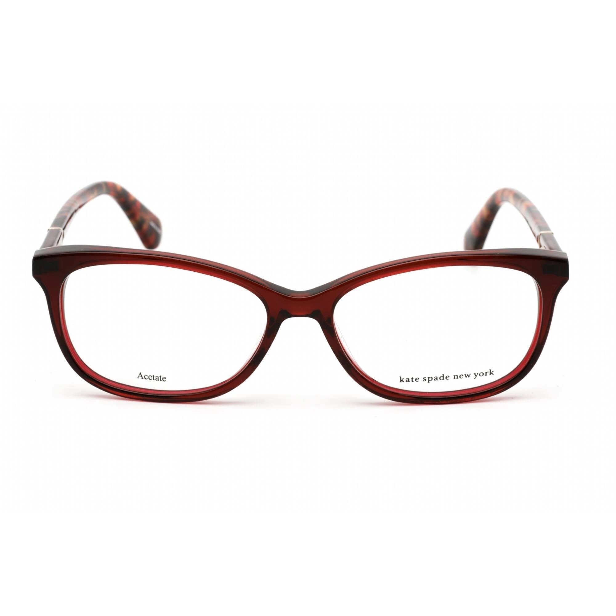 Kate Spade Women's Eyeglasses - Full Rim Burgundy Havana Frame | Kaileigh 0YDC 00