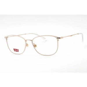 Levi's Women's Eyeglasses - Ivory Metal Cat Eye Full Rim Frame | LV 5009 0SZJ 00