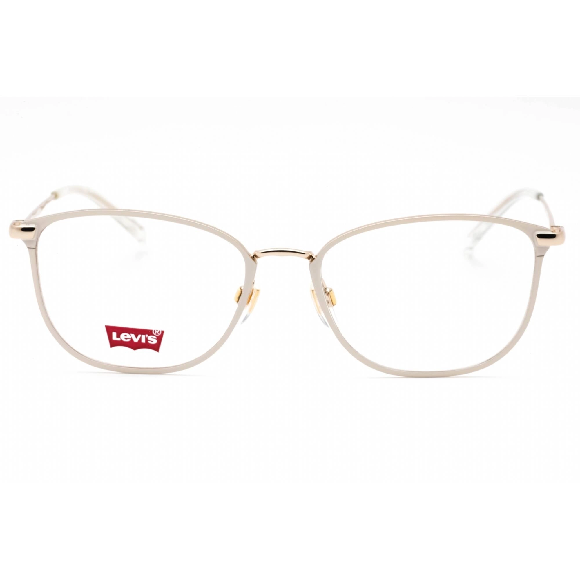 Levi's Women's Eyeglasses - Ivory Metal Cat Eye Full Rim Frame | LV 5009 0SZJ 00