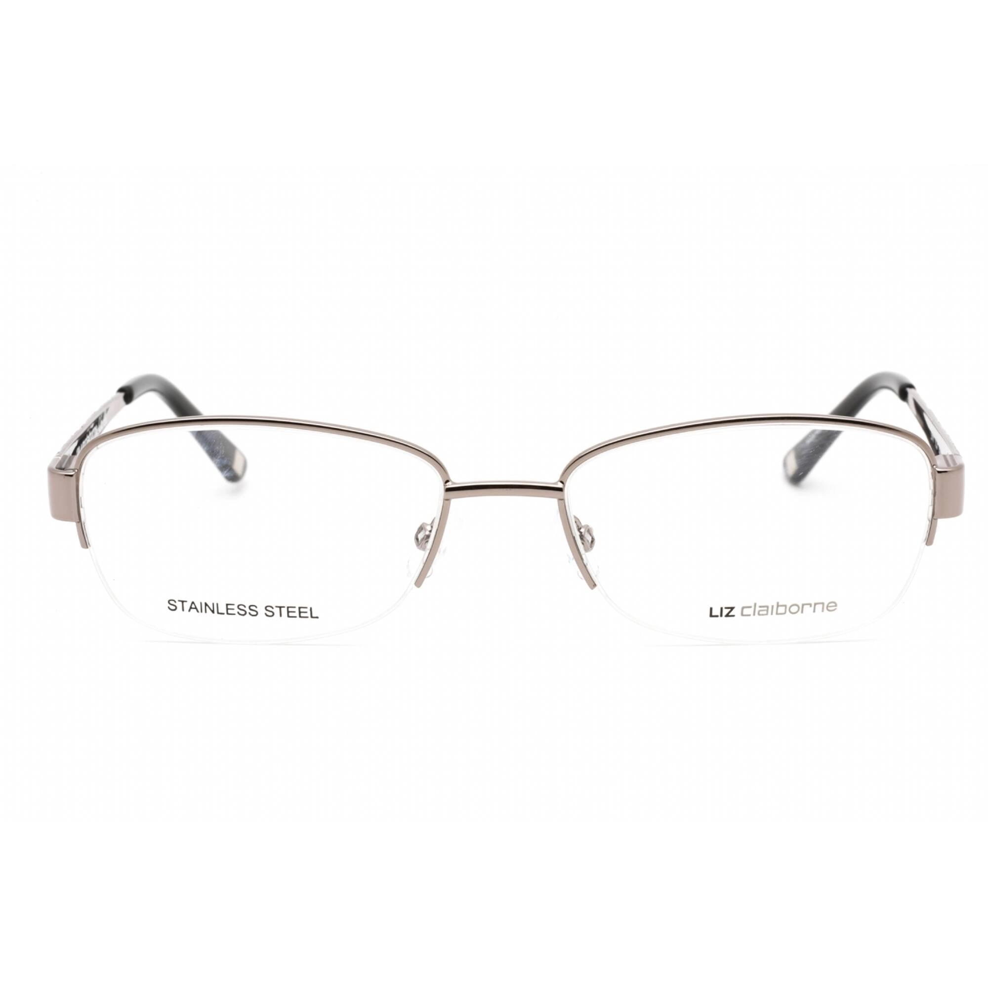 Liz Claiborne Women's Eyeglasses - Ruthenium Metal Oval Shape Frame | L 611 01C5 00