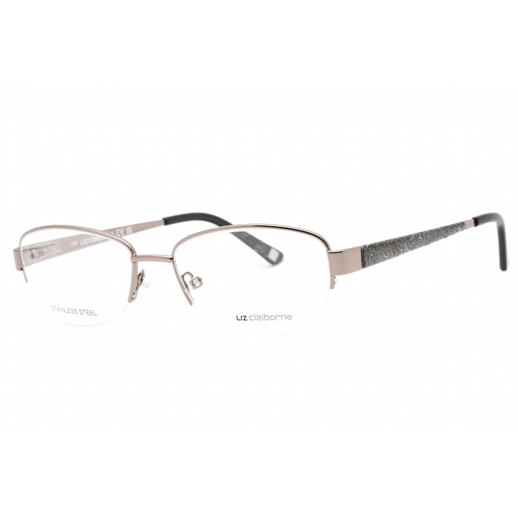 Liz Claiborne Women's Eyeglasses - Ruthenium Metal Oval Shape Frame | L 611 01C5 00