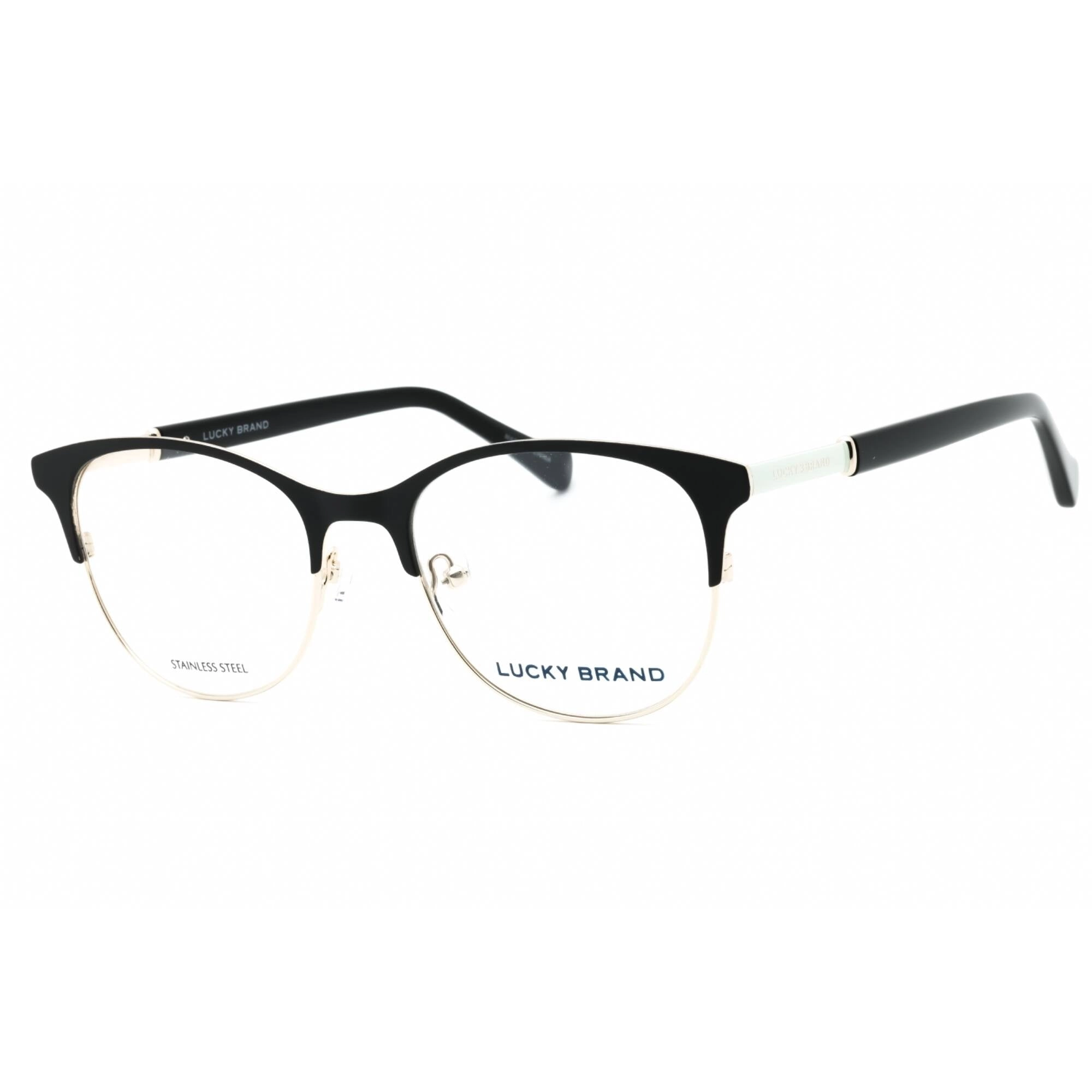 Lucky Brand Women's Eyeglasses - Black Metal Round Shape Full Rim Frame | VLBD127 0BLA