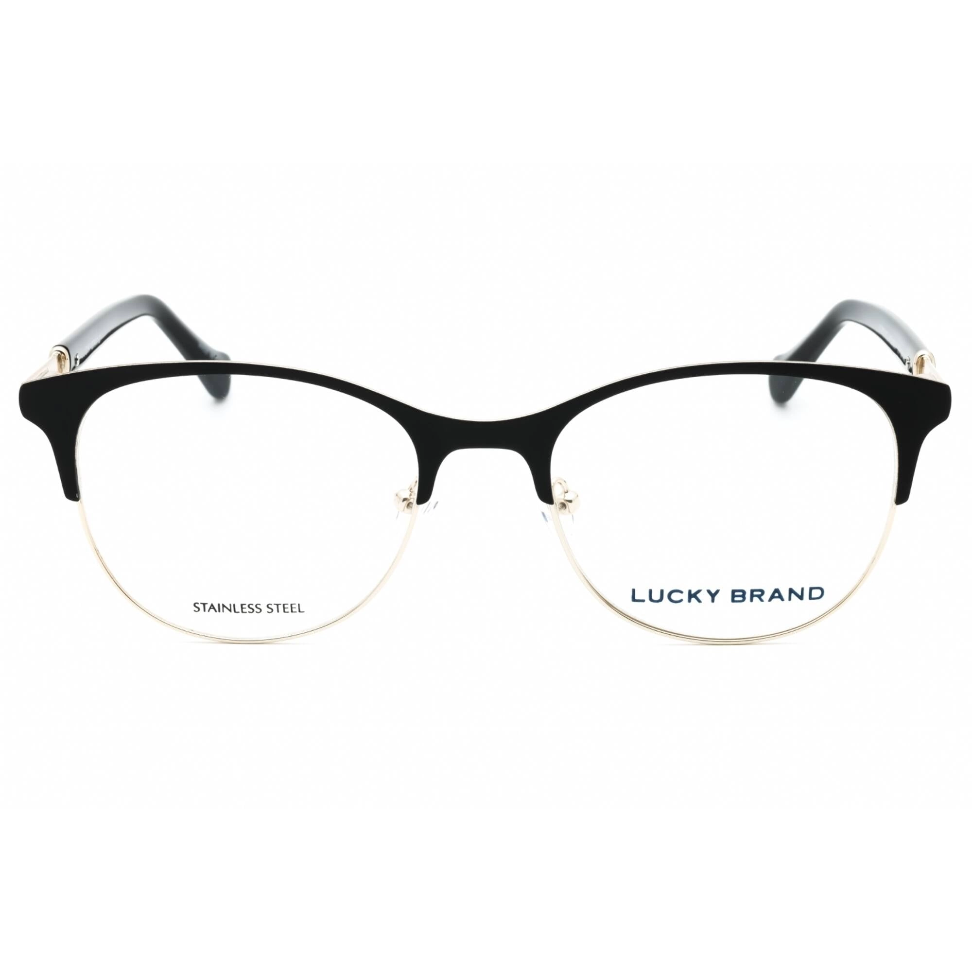 Lucky Brand Women's Eyeglasses - Black Metal Round Shape Full Rim Frame | VLBD127 0BLA