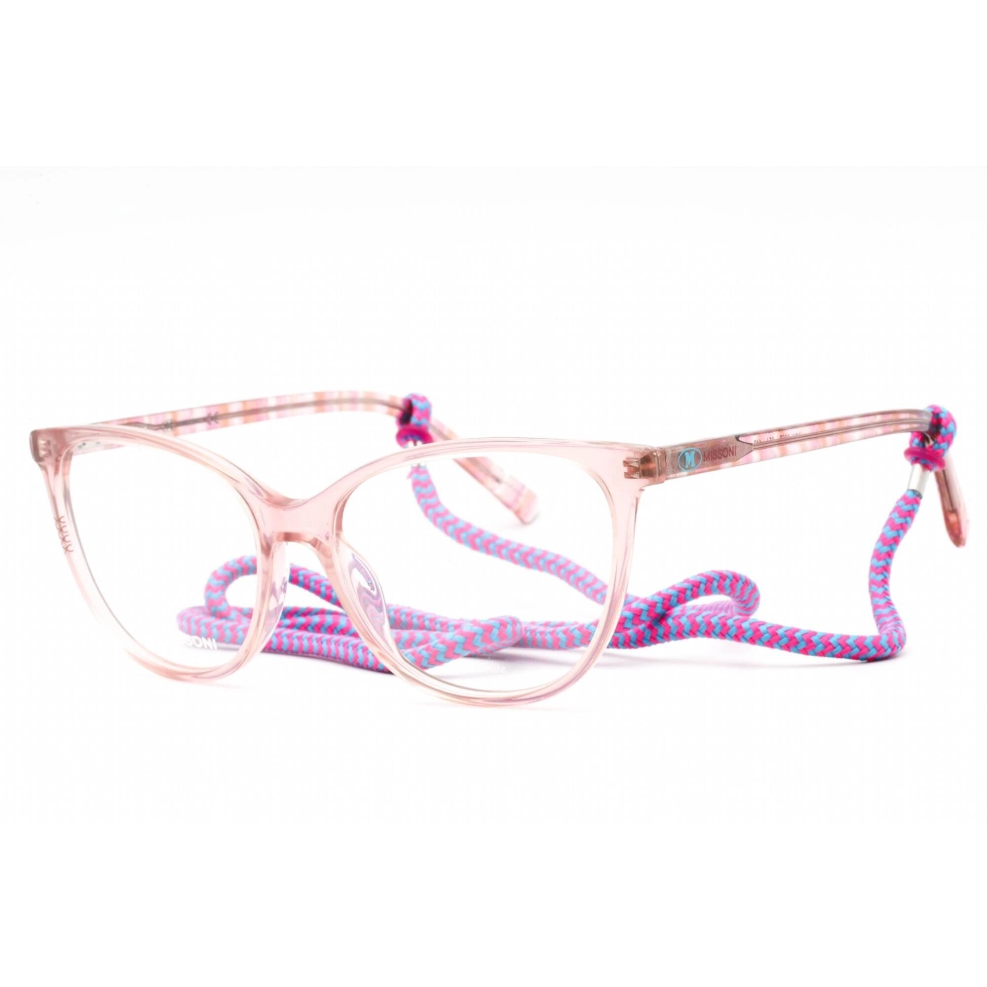 M Missoni Women's Eyeglasses - Pink Full Rim Plastic Cat Eye Frame | MMI 0067 035J 00