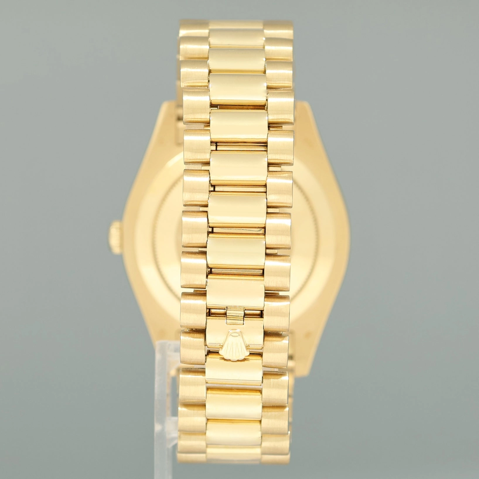 MINT PAPERS Rolex Day Date II President Yellow Gold Black Roman 41mm 218238 Watch