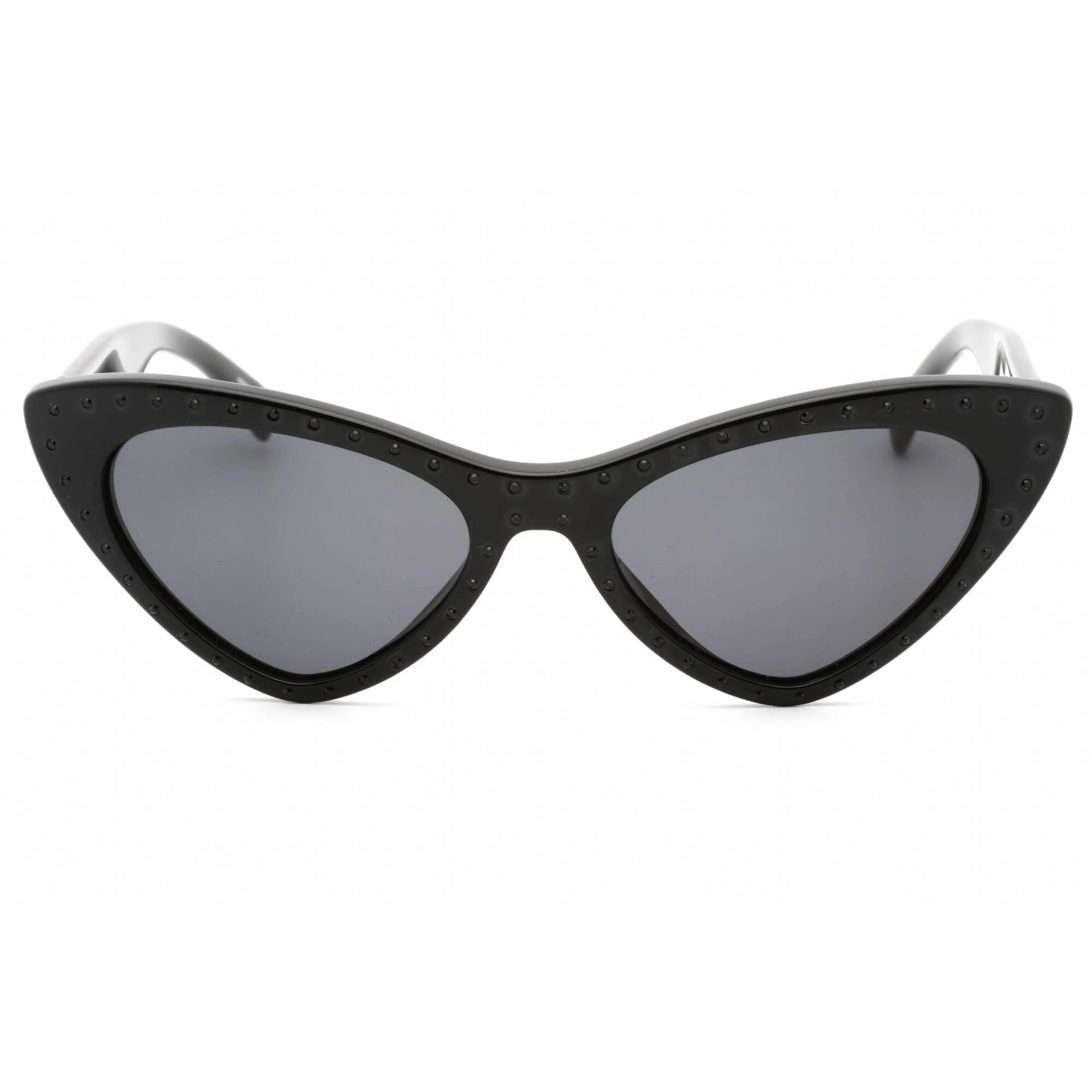 Moschino Women's Sunglasses - Black Gold Plastic Full Rim Frame | MOS006/S 02M2 IR