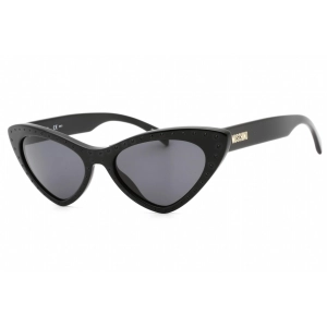Moschino Women's Sunglasses - Black Gold Plastic Full Rim Frame | MOS006/S 02M2 IR