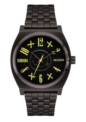 Nirvana Time Teller - Black Nirvana Smiley Face