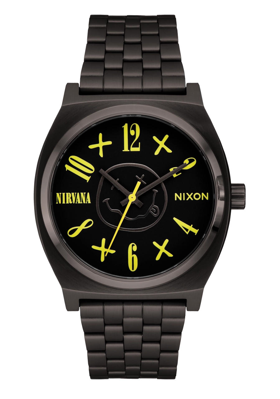 Nirvana Time Teller - Black Nirvana Smiley Face
