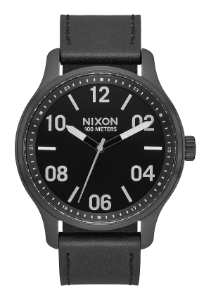 Patrol Leather - Black / Silver / Black