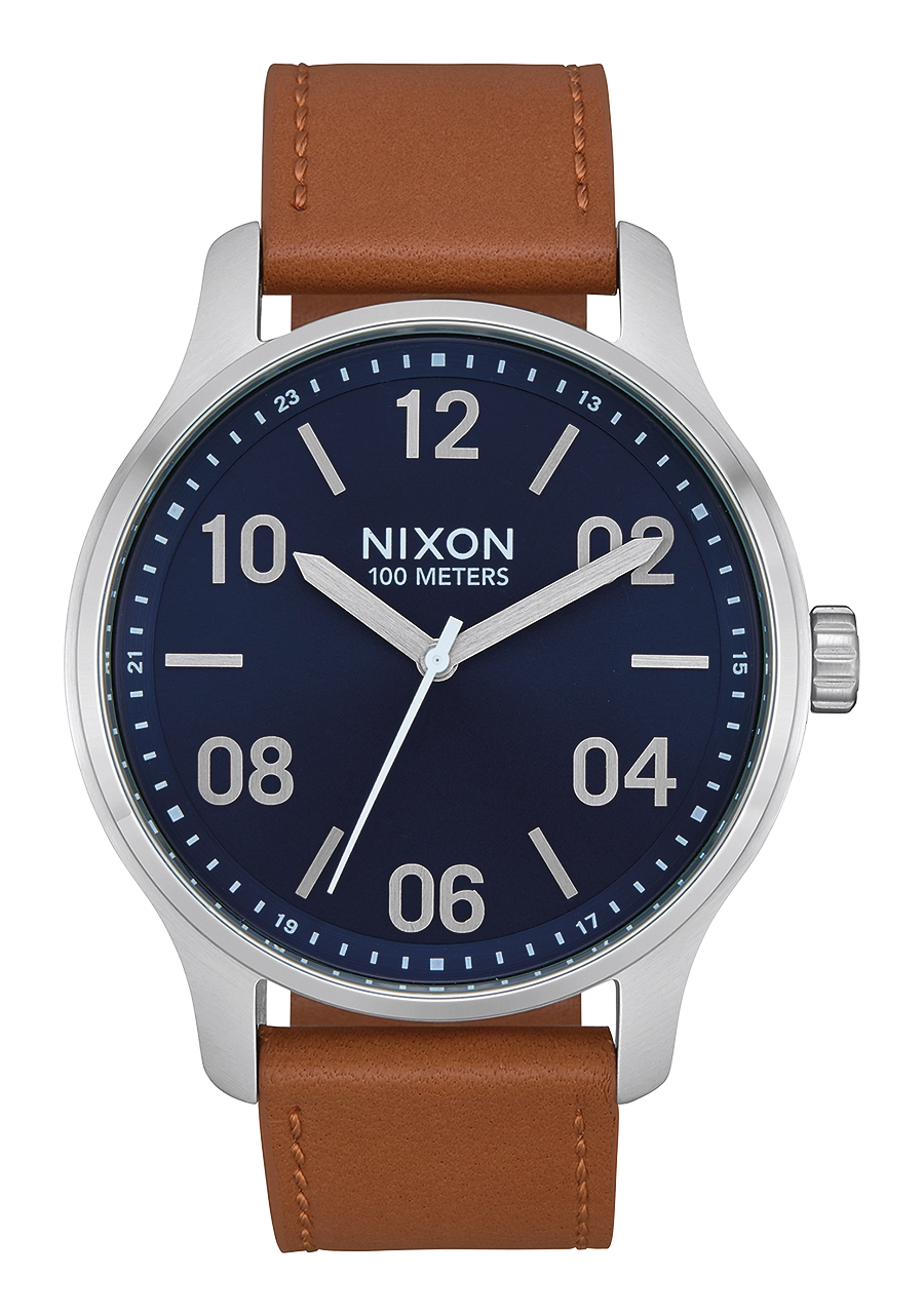 Patrol Leather - Navy / Saddle