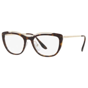 Prada Women's Eyeglasses - Havana Plastic Cat Eye Frame | PRADA 0PR 04VV 2AU1O151