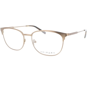Primary Women's Eyeglasses - Demo Lens Metal Cat Eye Full Rim 55mm Frame | 1133 BROWN
