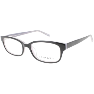 Primary Women's Eyeglasses - Demo Lens Plastic Rectangular Full Rim Frame | 1065 BLACK