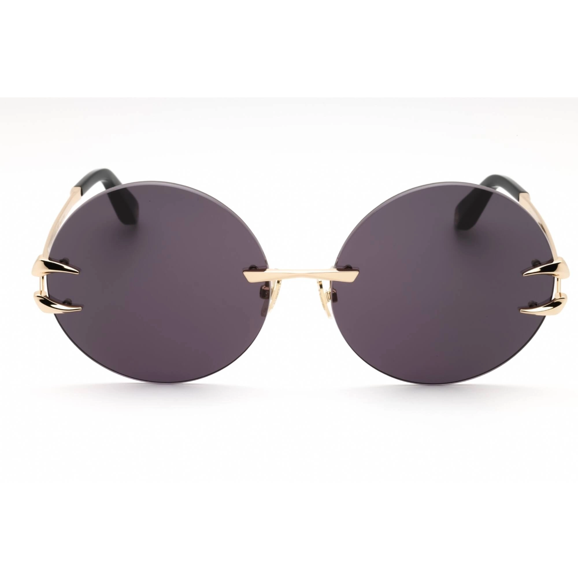 Roberto Cavalli Women's Sunglasses - Rose Gold Metal Round Full Rim | SRC006 0300