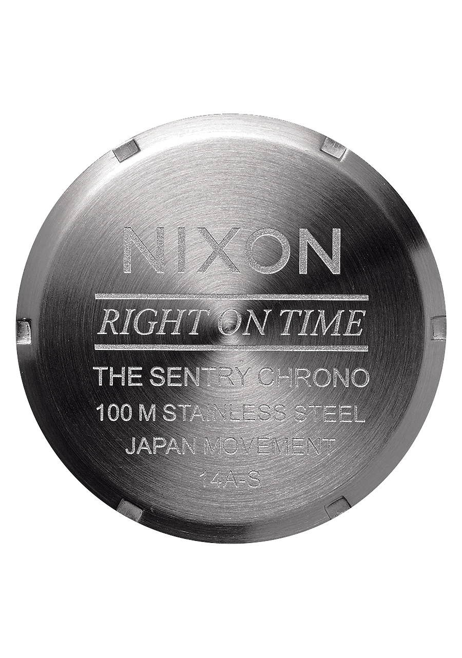 Sentry Chrono Leather - All Gunmetal / Black
