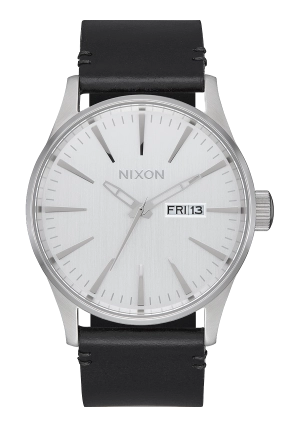 Sentry Leather - All Silver / Black