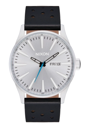Sentry Leather - Chrome / Silver Sunray / Black
