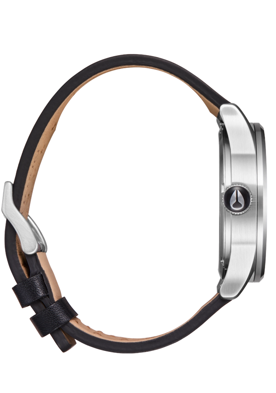 Sentry Leather - Chrome / Silver Sunray / Black