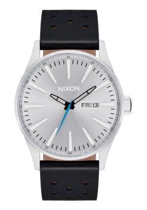 Sentry Leather - Chrome / Silver Sunray / Black