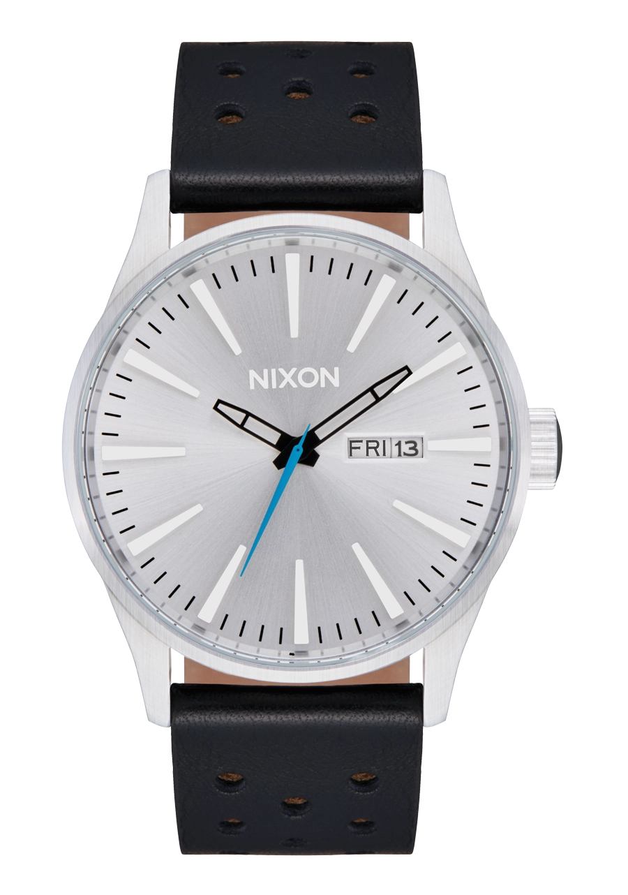 Sentry Leather - Chrome / Silver Sunray / Black
