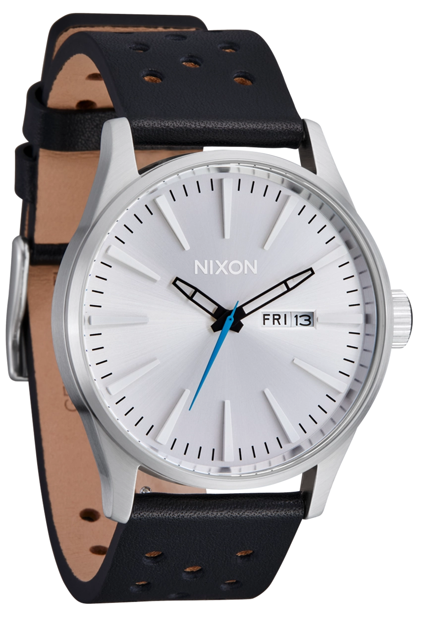 Sentry Leather - Chrome / Silver Sunray / Black