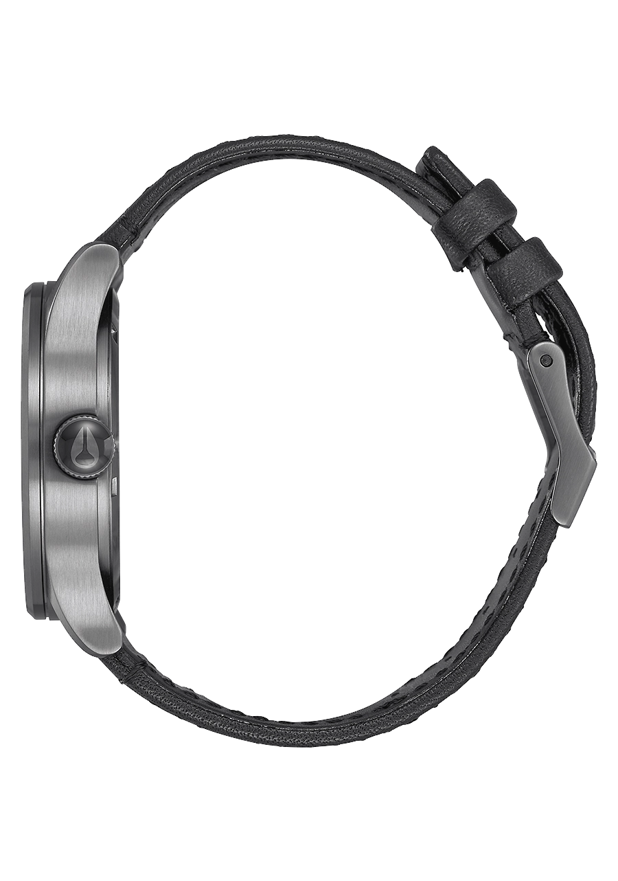 Sentry Leather - Gunmetal / Black