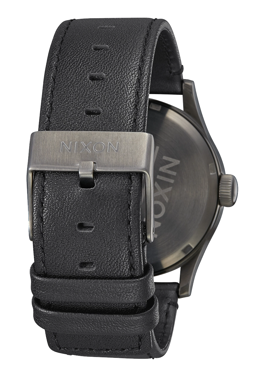 Sentry Leather - Gunmetal / Black