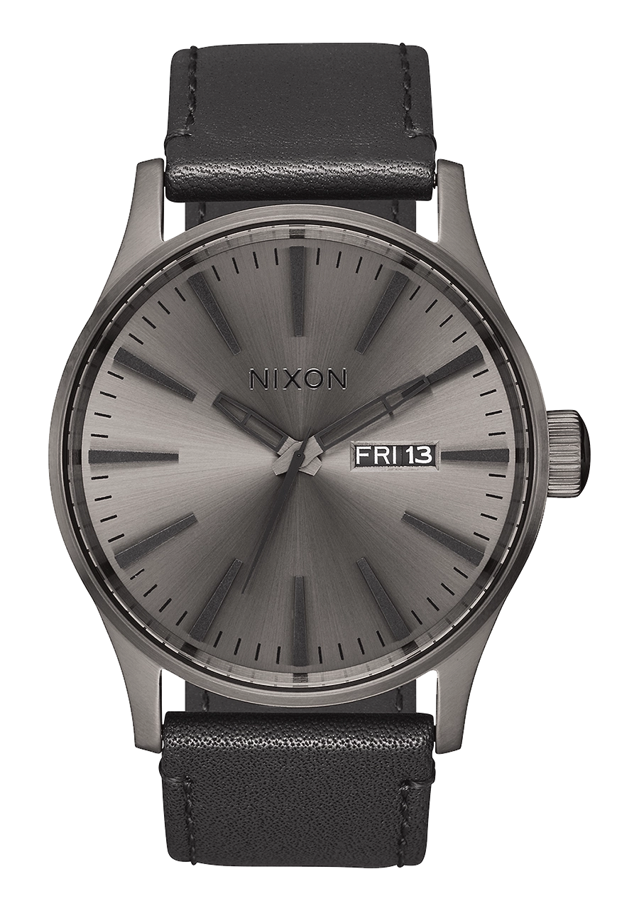 Sentry Leather - Gunmetal / Black