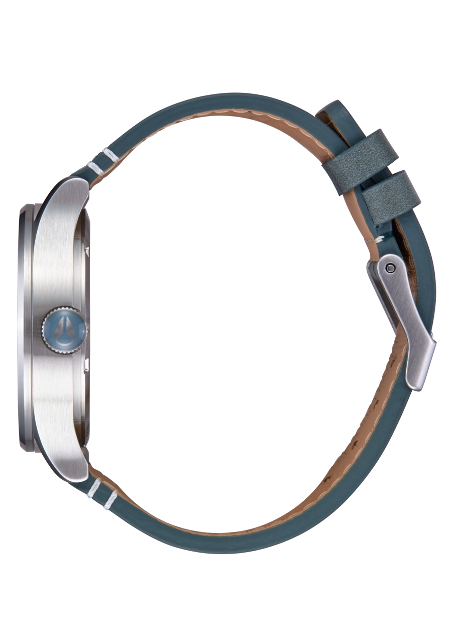 Sentry Leather - Silver /Dusty Blue / Dk Forest
