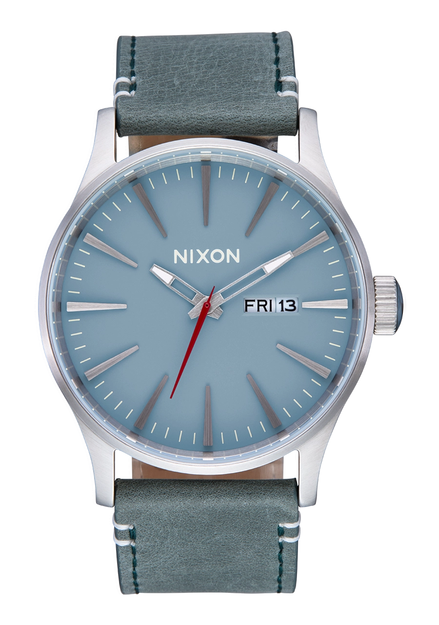 Sentry Leather - Silver /Dusty Blue / Dk Forest